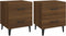 vidaXL - Nachtkastjes - 2 - st - 40x35x47,5 - cm - bruin - eikenkleur