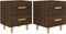 vidaXL - Nachtkastjes - 2 - st - 40x35x47,5 - cm - bruin - eikenkleur