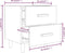 vidaXL - Nachtkastjes - 2 - st - 40x35x47,5 - cm - bruin - eikenkleur