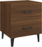 vidaXL - Nachtkastjes - 2 - st - 40x35x47,5 - cm - bruin - eikenkleur