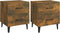 vidaXL - Nachtkastjes - 2 - st - 40x35x47,5 - cm - gerookt - eikenkleurig