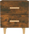 vidaXL - Nachtkastjes - 2 - st - 40x35x47,5 - cm - gerookt - eikenkleurig