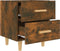 vidaXL - Nachtkastjes - 2 - st - 40x35x47,5 - cm - gerookt - eikenkleurig
