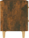 vidaXL - Nachtkastjes - 2 - st - 40x35x47,5 - cm - gerookt - eikenkleurig