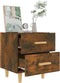 vidaXL - Nachtkastjes - 2 - st - 40x35x47,5 - cm - gerookt - eikenkleurig