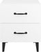 vidaXL - Nachtkastjes - 2 - st - 40x35x47,5 - cm - wit