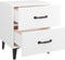 vidaXL - Nachtkastjes - 2 - st - 40x35x47,5 - cm - wit