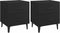 vidaXL - Nachtkastjes - 2 - st - 40x35x47,5 - cm - zwart