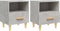 vidaXL - Nachtkastjes - 2 - st - 40x35x47 - cm - betongrijs