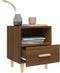 vidaXL - Nachtkastjes - 2 - st - 40x35x47 - cm - bruin - eikenkleur