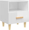 vidaXL - Nachtkastjes - 2 - st - 40x35x47 - cm - hoogglans - wit