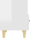 vidaXL - Nachtkastjes - 2 - st - 40x35x47 - cm - hoogglans - wit