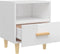 vidaXL - Nachtkastjes - 2 - st - 40x35x47 - cm - hoogglans - wit