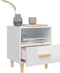 vidaXL - Nachtkastjes - 2 - st - 40x35x47 - cm - hoogglans - wit