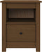 vidaXL - Nachtkastjes - 2 - st - 40x35x49 - cm - massief - grenenhout - honingbruin
