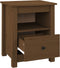 vidaXL - Nachtkastjes - 2 - st - 40x35x49 - cm - massief - grenenhout - honingbruin