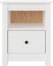 vidaXL - Nachtkastjes - 2 - st - 40x35x49 - cm - massief - grenenhout - wit