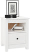 vidaXL - Nachtkastjes - 2 - st - 40x35x49 - cm - massief - grenenhout - wit