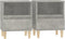 vidaXL - Nachtkastjes - 2 - st - 40x35x50 - cm - betongrijs