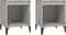 vidaXL - Nachtkastjes - 2 - st - 40x35x50 - cm - betongrijs