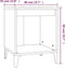 vidaXL - Nachtkastjes - 2 - st - 40x35x50 - cm - betongrijs
