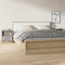 vidaXL - Nachtkastjes - 2 - st - 40x35x50 - cm - betongrijs