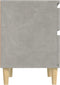 vidaXL - Nachtkastjes - 2 - st - 40x35x50 - cm - betongrijs