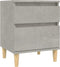vidaXL - Nachtkastjes - 2 - st - 40x35x50 - cm - betongrijs
