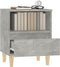 vidaXL - Nachtkastjes - 2 - st - 40x35x50 - cm - betongrijs