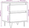 vidaXL - Nachtkastjes - 2 - st - 40x35x50 - cm - bewerkt - hout - oud - houtkleurig