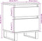 vidaXL - Nachtkastjes - 2 - st - 40x35x50 - cm - bewerkt - hout - oud - houtkleurig