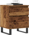 vidaXL - Nachtkastjes - 2 - st - 40x35x50 - cm - bewerkt - hout - oud - houtkleurig