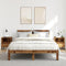 vidaXL - Nachtkastjes - 2 - st - 40x35x50 - cm - bewerkt - hout - oud - houtkleurig