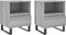 vidaXL - Nachtkastjes - 2 - st - 40x35x50 - cm - bewerkt - hout - grijs - sonoma - eiken