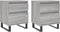 vidaXL - Nachtkastjes - 2 - st - 40x35x50 - cm - bewerkt - hout - grijs - sonoma - eiken