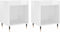 vidaXL - Nachtkastjes - 2 - st - 40x35x50 - cm - bewerkt - hout - hoogglans - wit