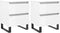 vidaXL - Nachtkastjes - 2 - st - 40x35x50 - cm - bewerkt - hout - hoogglans - wit