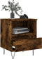 vidaXL - Nachtkastjes - 2 - st - 40x35x50 - cm - bewerkt - hout - gerookt - eikenkleurig