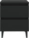 vidaXL - Nachtkastjes - 2 - st - 40x35x50 - cm - bewerkt - hout - zwart