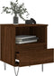 vidaXL - Nachtkastjes - 2 - st - 40x35x50 - cm - bewerkt - hout - bruin - eikenkleur
