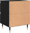 vidaXL - Nachtkastjes - 2 - st - 40x35x50 - cm - bewerkt - hout - zwart