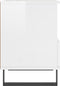 vidaXL - Nachtkastjes - 2 - st - 40x35x50 - cm - bewerkt - hout - hoogglans - wit