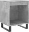 vidaXL - Nachtkastjes - 2 - st - 40x35x50 - cm - bewerkt - hout - betongrijs