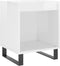 vidaXL - Nachtkastjes - 2 - st - 40x35x50 - cm - bewerkt - hout - hoogglans - wit