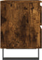 vidaXL - Nachtkastjes - 2 - st - 40x35x50 - cm - bewerkt - hout - gerookt - eikenkleurig