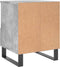 vidaXL - Nachtkastjes - 2 - st - 40x35x50 - cm - bewerkt - hout - betongrijs