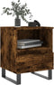 vidaXL - Nachtkastjes - 2 - st - 40x35x50 - cm - bewerkt - hout - gerookt - eikenkleurig