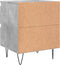 vidaXL - Nachtkastjes - 2 - st - 40x35x50 - cm - bewerkt - hout - betongrijs