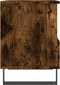 vidaXL - Nachtkastjes - 2 - st - 40x35x50 - cm - bewerkt - hout - gerookt - eikenkleurig
