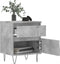 vidaXL - Nachtkastjes - 2 - st - 40x35x50 - cm - bewerkt - hout - betongrijs